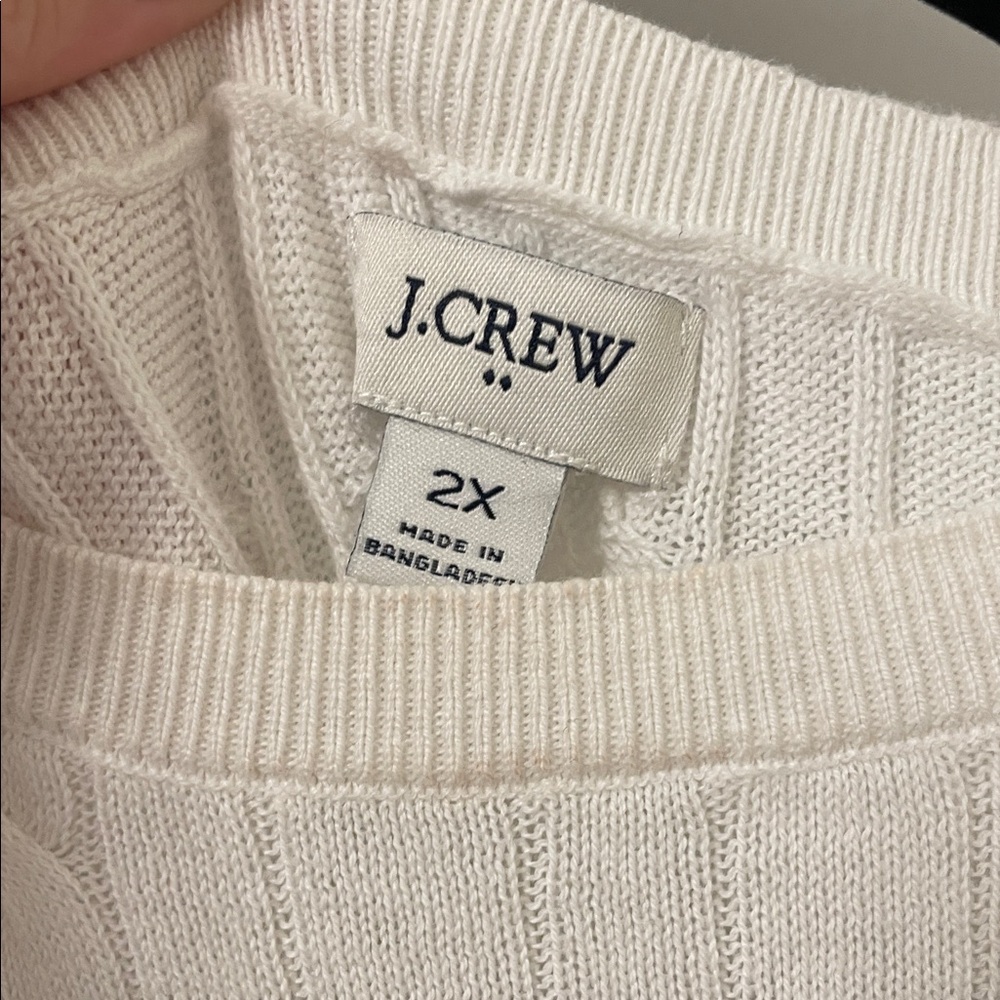 J. Crew Cream Cable Knit Cardigan - Picture 3 of 3